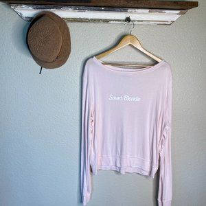 WILDFOX Sweatshirt "Smart Blonde" Graphic NWOT